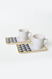 Hermia Juego de tazas de café Multicolor (4 piezas)